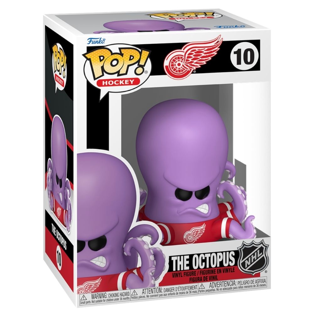 NHL Hockey: Mascots - The Octopus Detroit Red Wings Pop! Vinyl