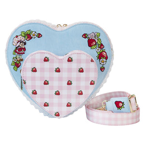 Loungefly - Strawberry Shortcake - 45th Anniversary Denim Heart Scented Crossbody Bag