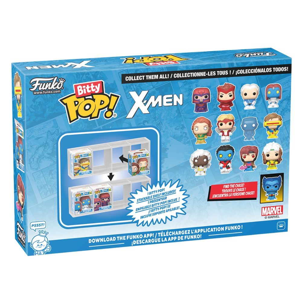 X-Men - Rogue, Nightcrawler, Gambit & Storm Bitty Pop! Vinyl 4 Pack