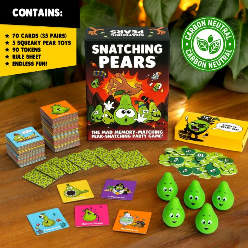 Snatching Pears – The Mad Memory-Matching Pear-Snatching Party Game