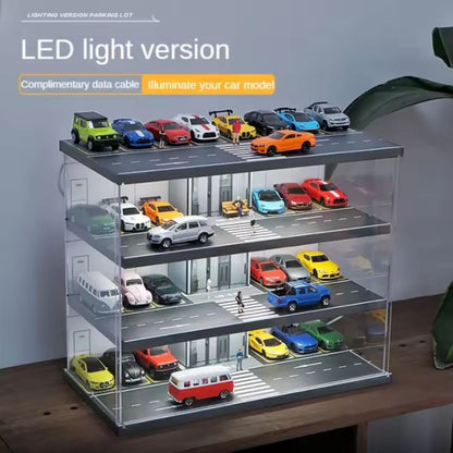 1:64 Diorama - Elevator Parking Lot with Light and Dust Cover Version