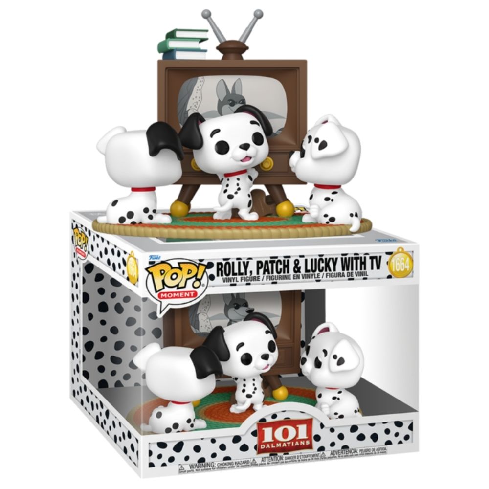 101 Dalmatians (1961) - Rolly, Patch & Lucky with TV Pop! Moment