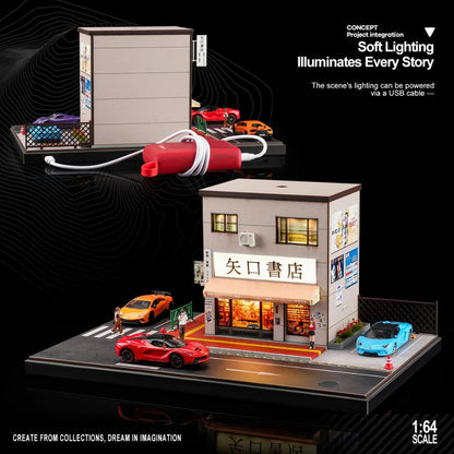 1:64 Diorama - Japanese Bookstore Scene (Large Combination) Miniature