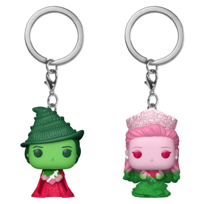 Wicked (2024) - Elphaba Thropp & Glinda Upland (Ombre) Pocket Pop! Keychain 2 Pack