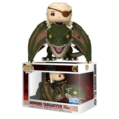 Game of Thrones: House of the Dragon - Aemond Targaryen with Vhagar Pop! Rides Vinyl