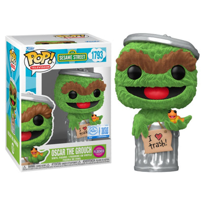 Sesame Street - Oscar the Grouch Flocked Pop! Vinyl