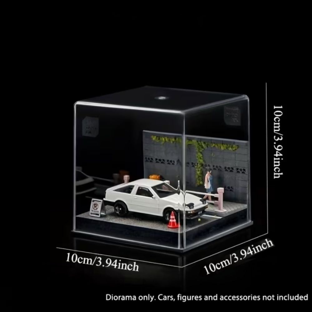 1:64 Diorama - Street Side Background Railing Miniature Scene