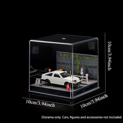1:64 Diorama - Street Side Background Railing Miniature Scene