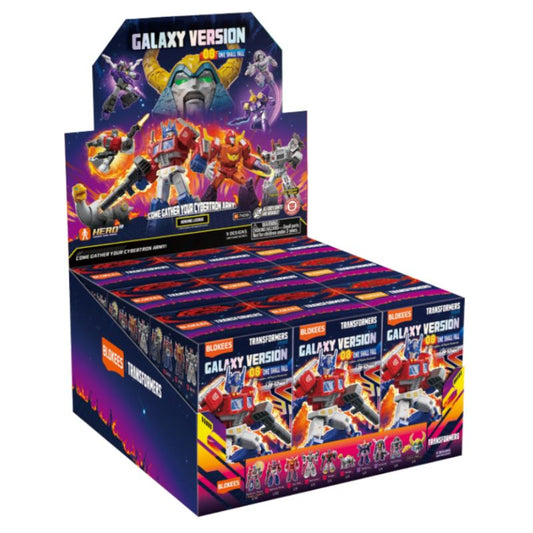 Blokees Figures - Transformers Galaxy Version 08 "One Shall Fall" Blind Box Display (9 Units)