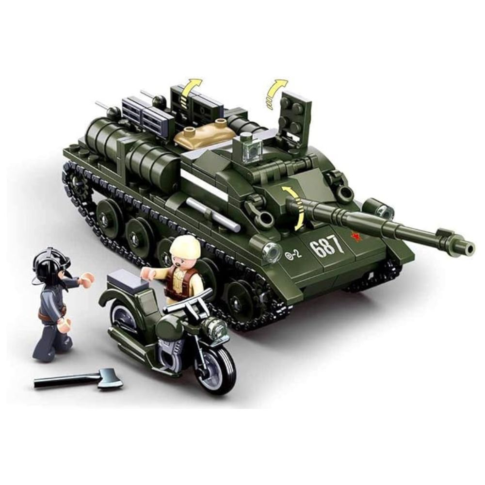 WW2 SU-85 Tank Destroyer 338 Pieces C32