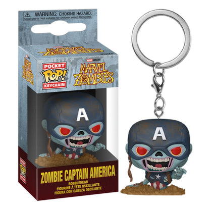 Marvel Zombies - Zombie Captain America Pocket Pop! Keychain