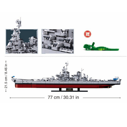 MB USS Missouri Scale 1:350 1739 Pieces C4 (Store Pickup Only)