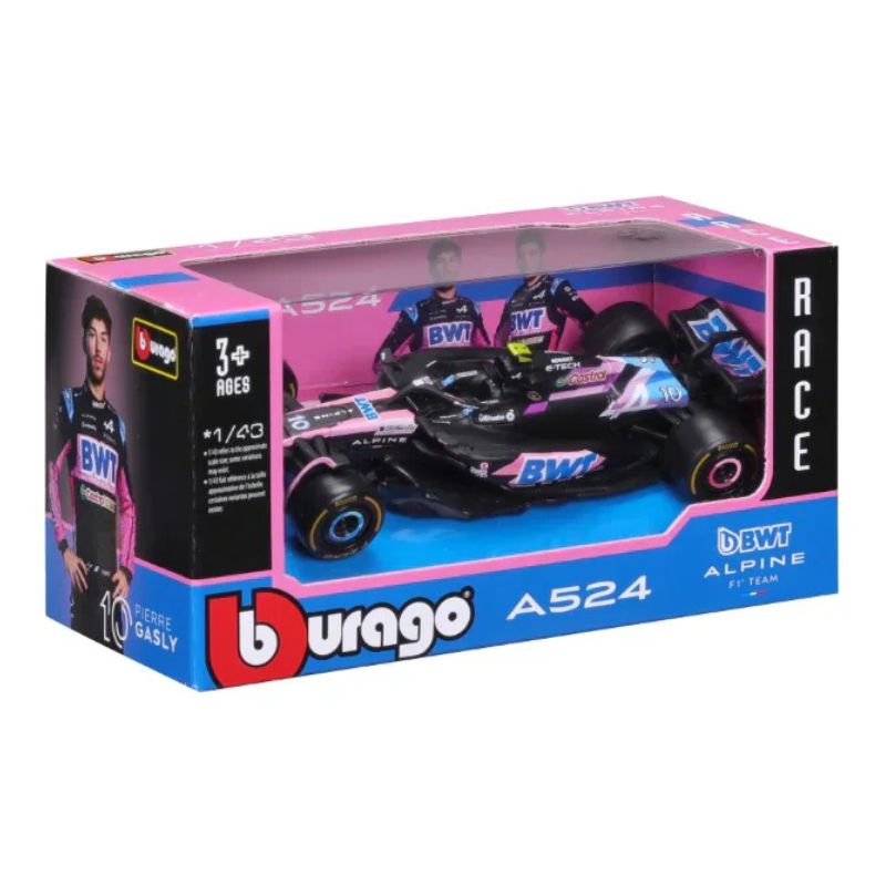Bburago - 2024 Formula Racing 1:43 F1 BWT Alpine A524 #10 Gasley WB