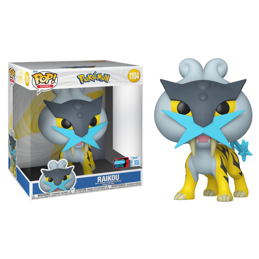 NYCC 2025 - Pokemon - Raikou 10 Inch US Exclusive Pop! Vinyl