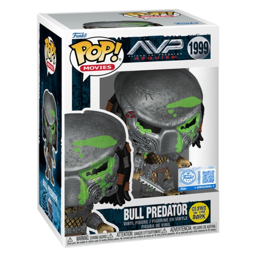 Alien vs Predator: Requiem - Bull Predator Glow in the Dark Pop! Vinyl
