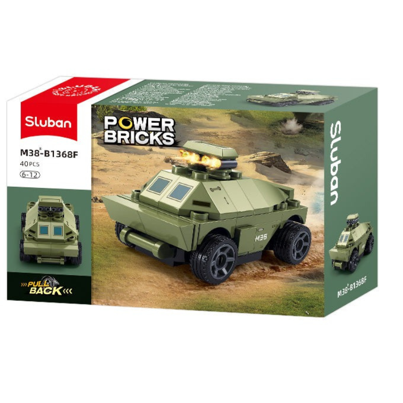 Powerbricks Pull Backs Miltary - (1 Unit)