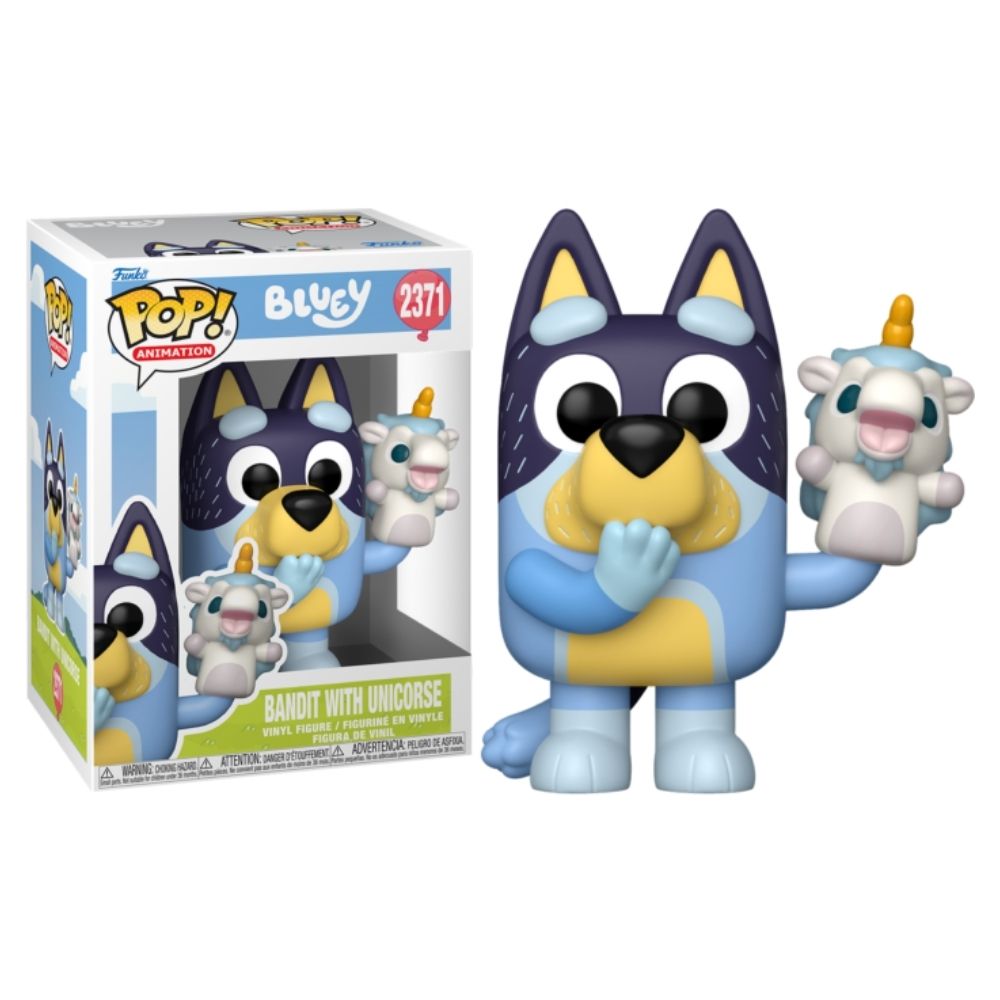 Bluey - Bandit with Unicorse Pop! Vinyl