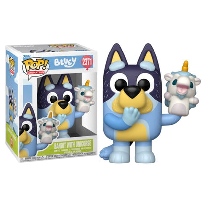 Bluey - Bandit with Unicorse Pop! Vinyl