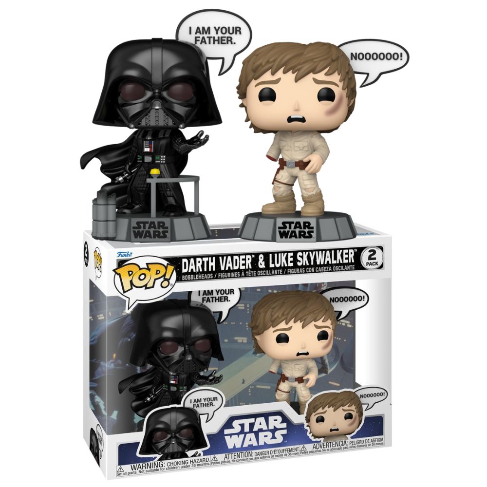 Star Wars - Darth Vader & Luke Skywalker Sayings Pop! Vinyl 2 Pack