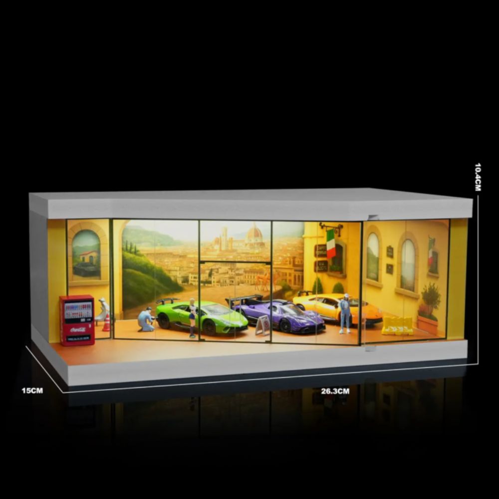 1:64 Diorama - Italian Style Street Exhibition Hall Miniature Scene