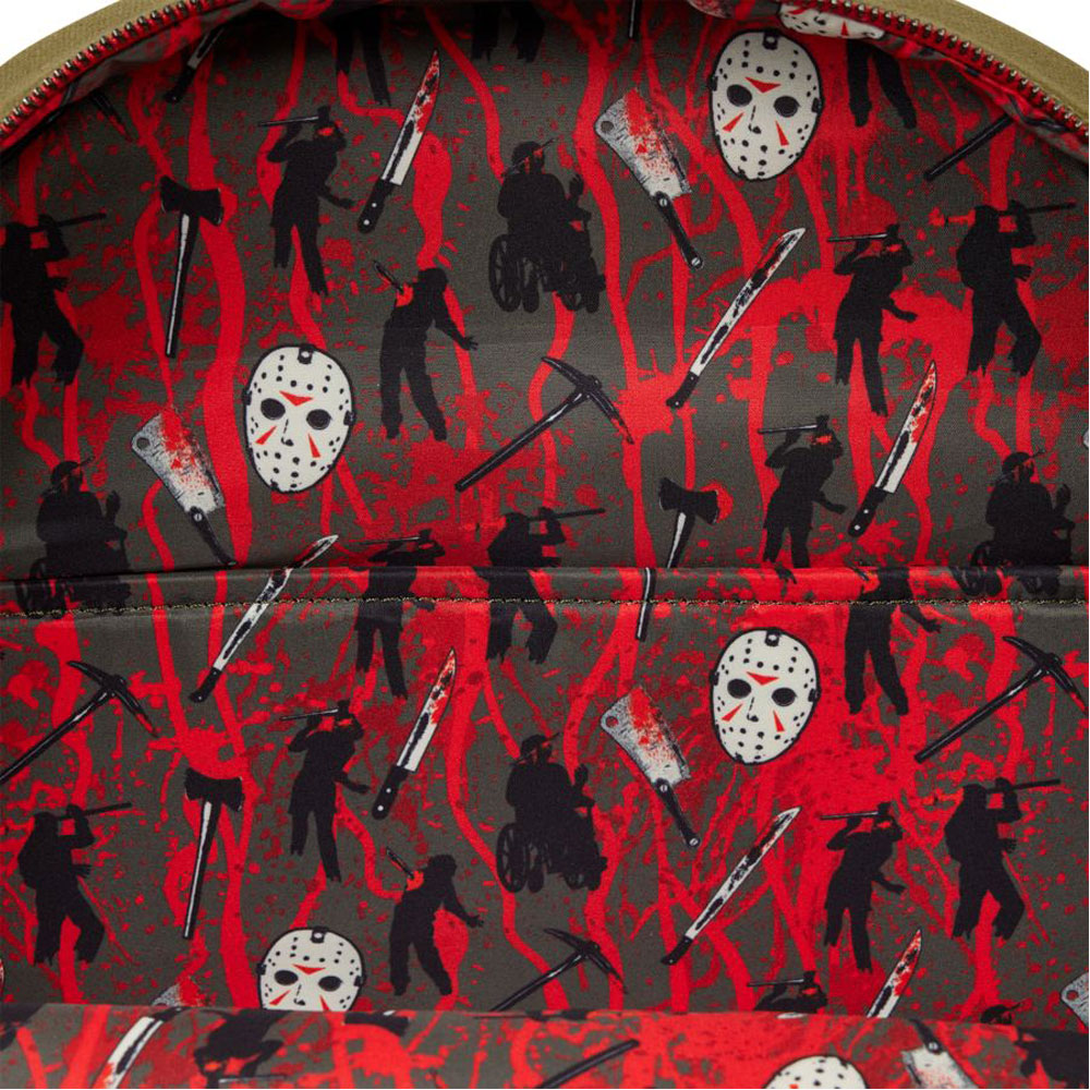 Loungefly - Friday The 13th - Camp Crystal Lake Glow Full-Size Backpack