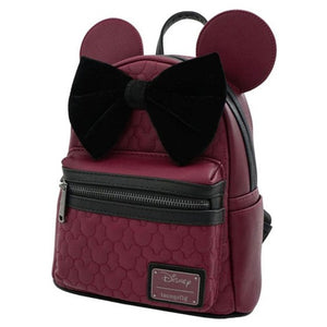 Loungefly - Disney - Mickey Mouse Brown with Bow & Ears Mini Backpack