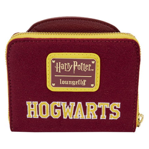Image of Loungefly - Harry Potter - Gryffindor Hogwarts Crest Varsity Jacket Zip Around Wallet