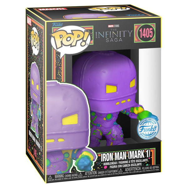 Marvel Comics - Iron Man MkI (Infinity Saga) US Exclusive Black Light Pop! Vinyl