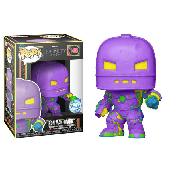 Marvel Comics - Iron Man MkI (Infinity Saga) US Exclusive Black Light Pop! Vinyl