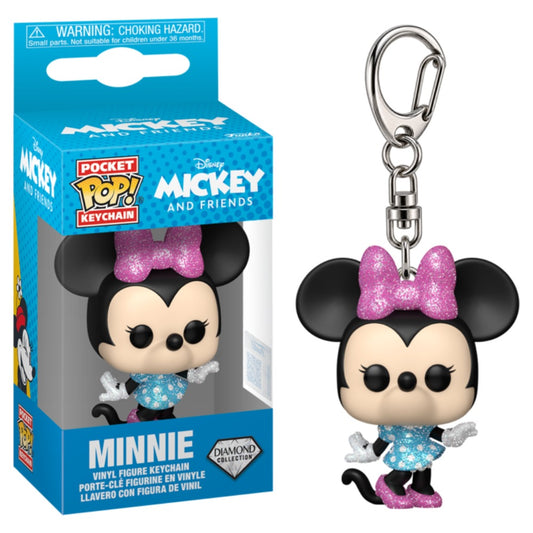 Mickey and Friends - Minnie Diamond Glitter Pocket Pop! Keychain