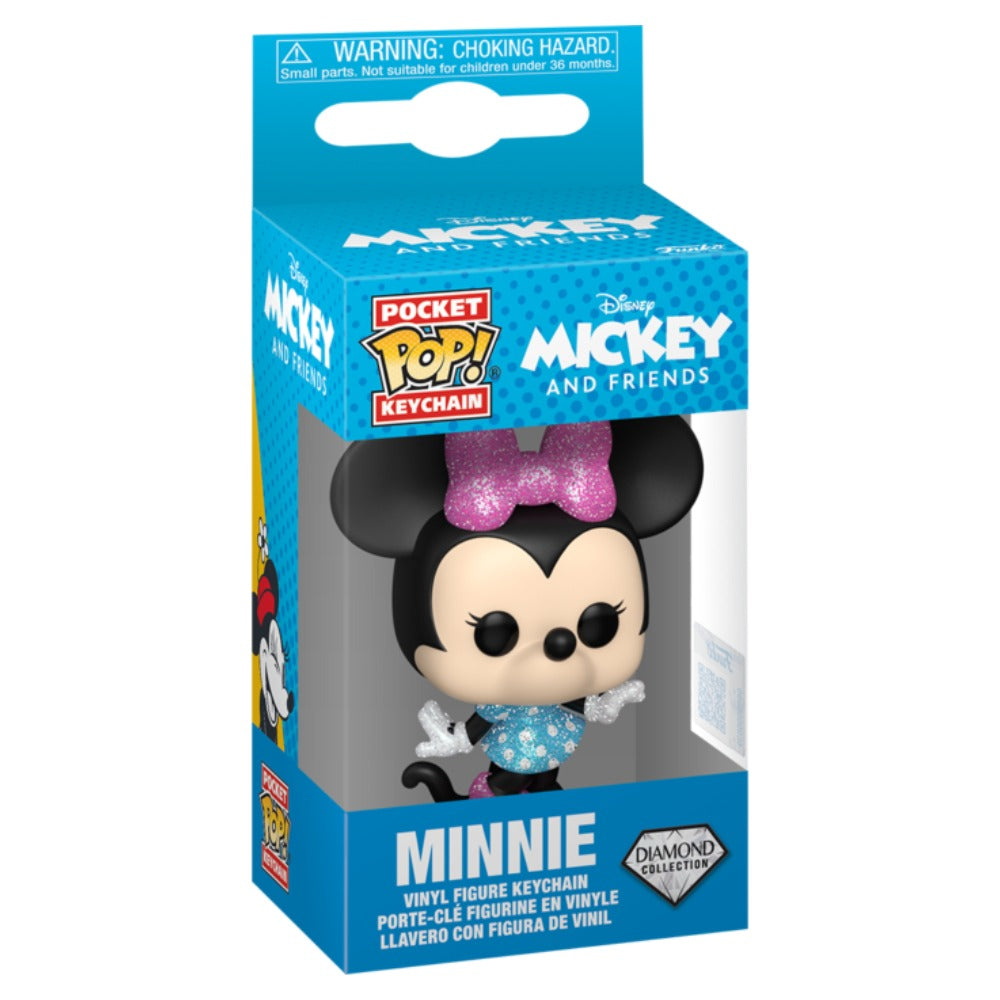 Mickey and Friends - Minnie Diamond Glitter Pocket Pop! Keychain