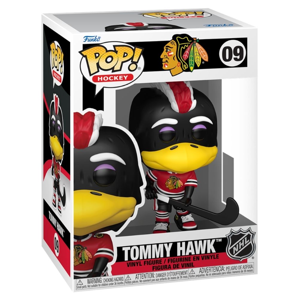 NHL Hockey: Mascots - Tommy Hawk Chicago Blackhawks Pop! Vinyl