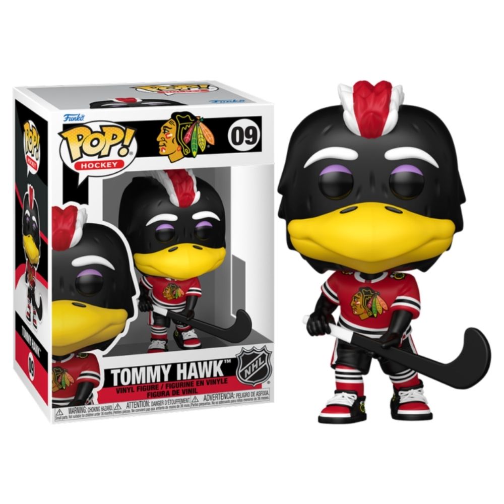 NHL Hockey: Mascots - Tommy Hawk Chicago Blackhawks Pop! Vinyl