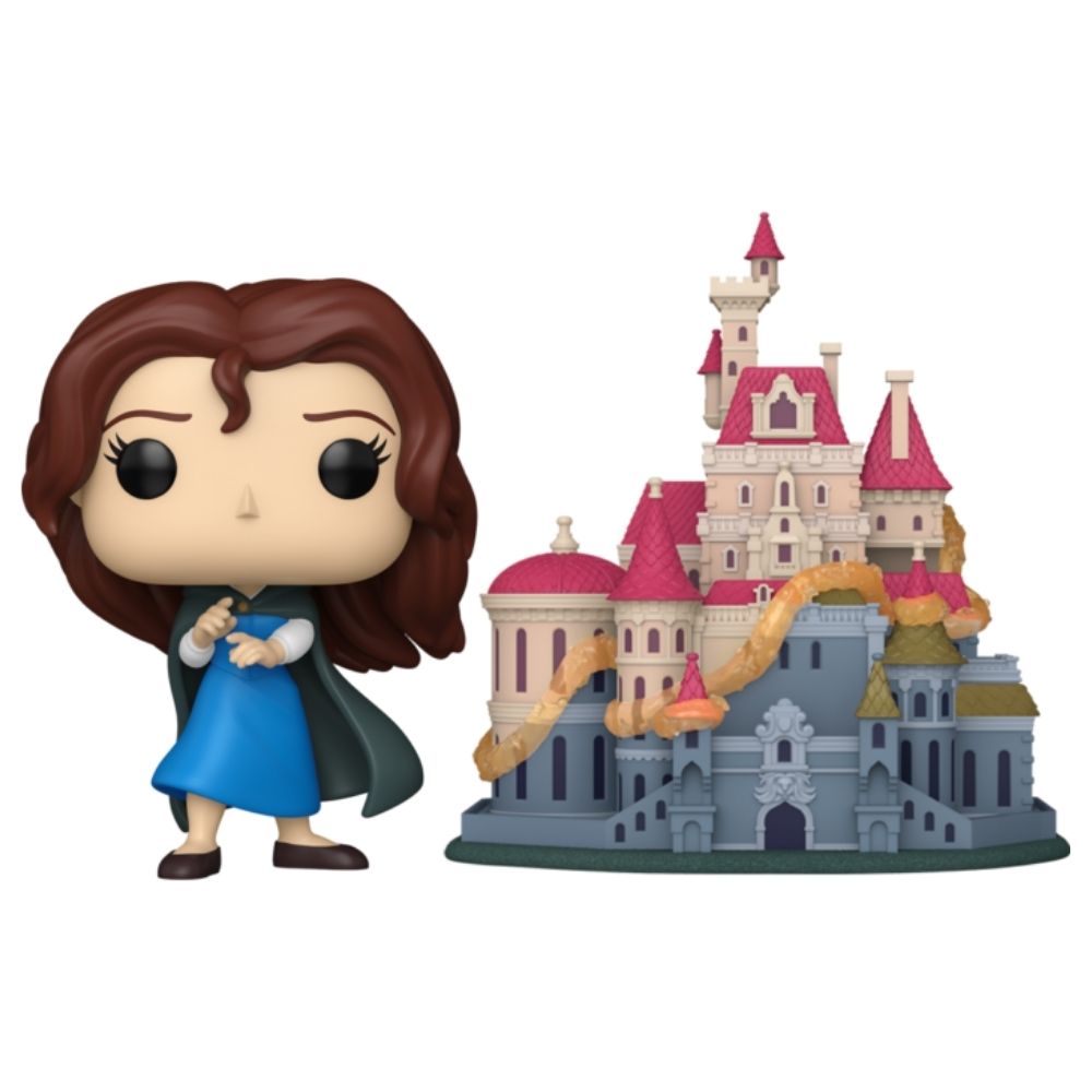 Beauty and the Beast (1991) - Belle with Castle Pop! Vinyl Town