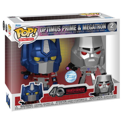 Transformers - Optimus & Megatron MT US Exclusive Pop! Vinyl 2 Pack