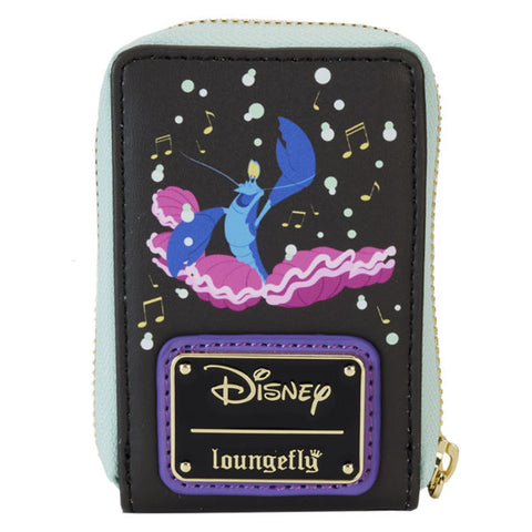 Image of Loungefly - The Little Mermaid (1989) - 35th Anniversary Life is the Bubbles Glow in the Dark Leather Accordion Wallet