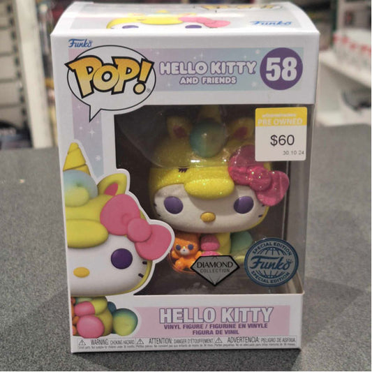 Hello Kitty - Hello Kitty Unicorn US Exclusive Diamond Glitter Pop! Vinyl