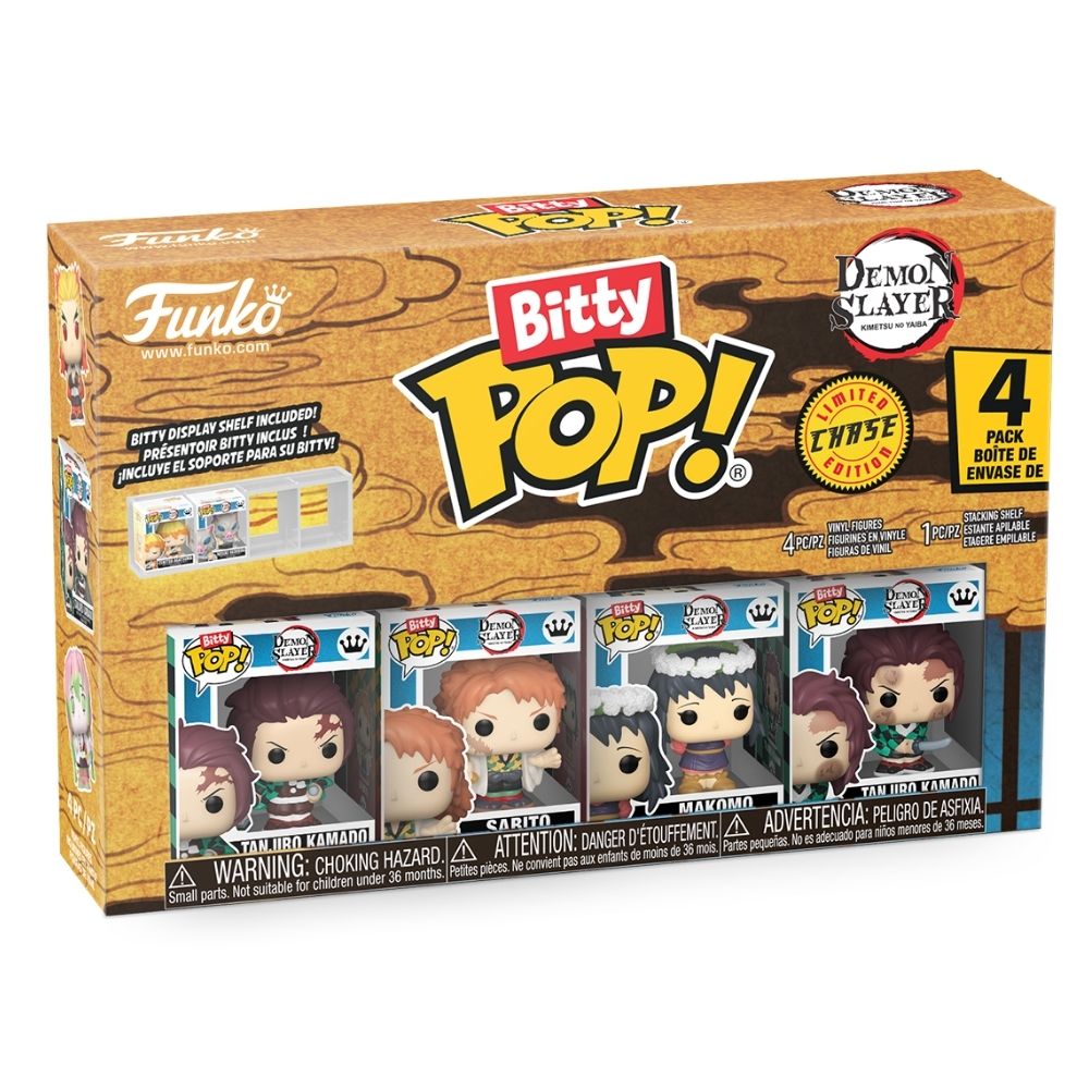 Demon Slayer - Tanjiro Bitty Pop! Vinyl 4 Pack