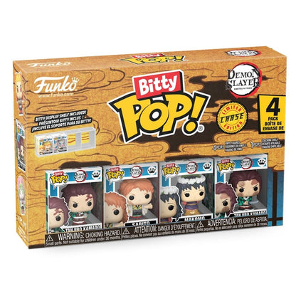 Demon Slayer - Tanjiro Bitty Pop! Vinyl 4 Pack