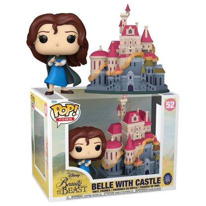 Beauty and the Beast (1991) - Belle with Castle Pop! Vinyl Town