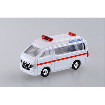Tomica (Regular) No. 018 Nissan NV350 Caravan Ambulance - 1:56 Scale Diecast Vehicle