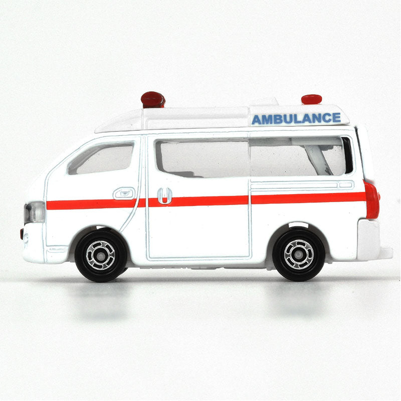 Tomica (Regular) No. 018 Nissan NV350 Caravan Ambulance - 1:56 Scale Diecast Vehicle