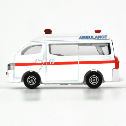 Tomica (Regular) No. 018 Nissan NV350 Caravan Ambulance - 1:56 Scale Diecast Vehicle