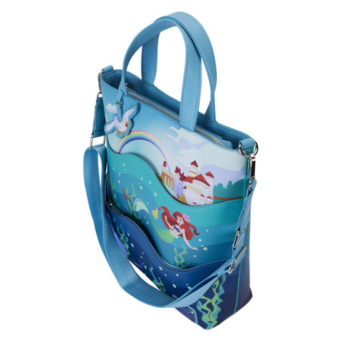 Image of Loungefly - The Little Mermaid (1989) - 35th Anniversary Life is the Bubbles Glow in the Dark Tote Bag