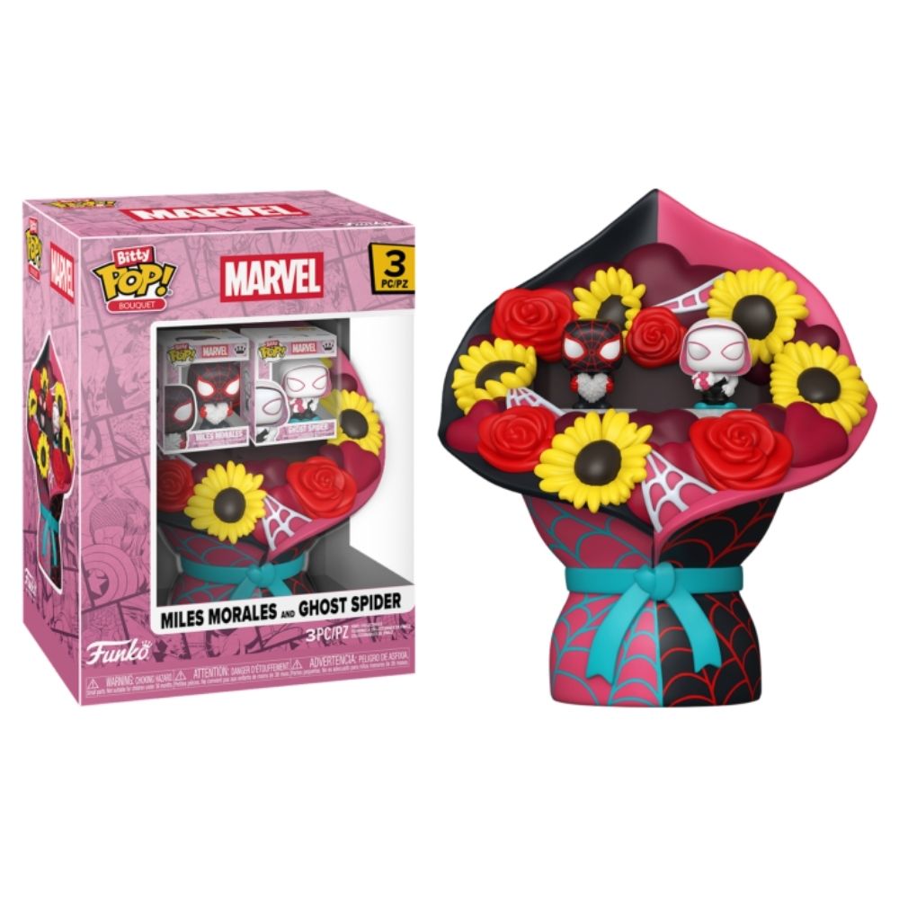 Spider-Man - Miles Morales & Ghost Spider Valentine Bitty Pop! Vinyl Bouquet