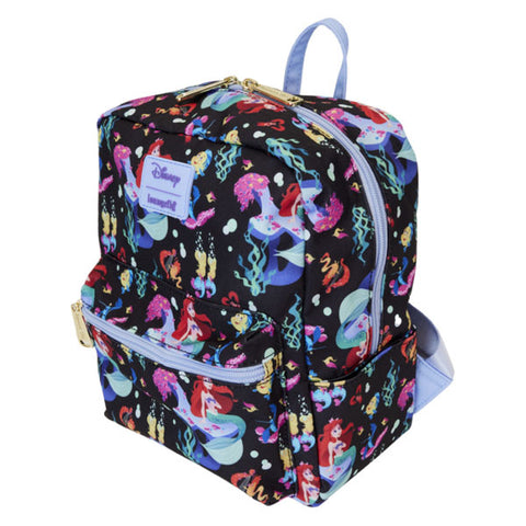 Image of Loungefly - The Little Mermaid (1989) - 35th Anniversary Life is the Bubbles Mini Backpack