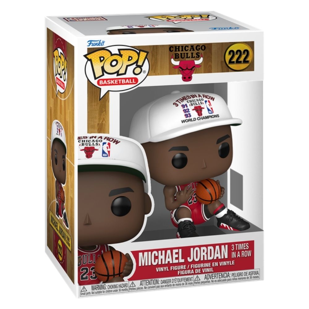 NBA Basketball - Michael Jordan (3 Times in a Row) Chicago Bulls Pop! Vinyl