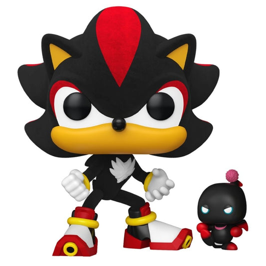 Sonic - Shadow with Dark Chao (Flocked) US Exclusive Pop! Vinyl