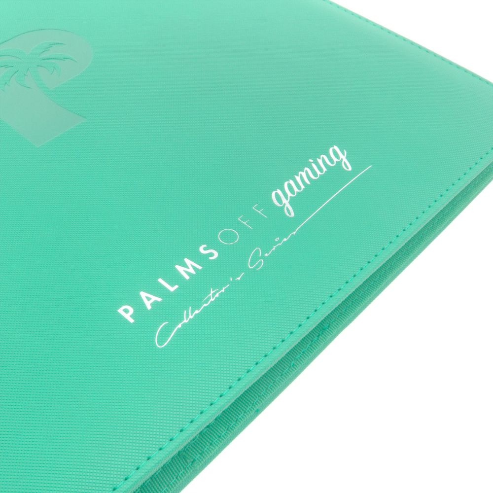 Palms Off Collector's Series 12 Pocket Zip Trading Card Binder - TURQUOISE