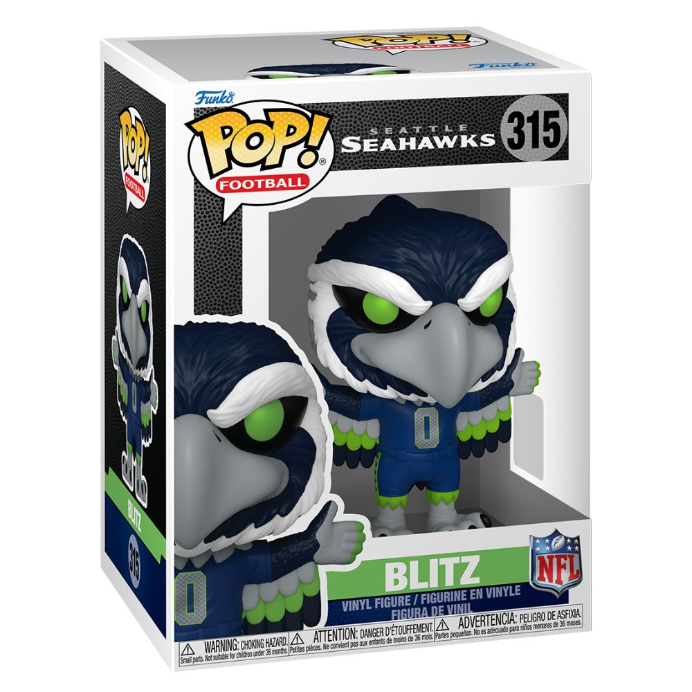 NFL Football: Mascots - Seattle Seahawks Blitz Pop! Vinyl